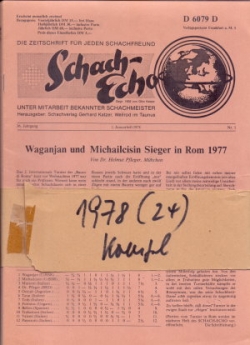 Schach-Echo 1978
